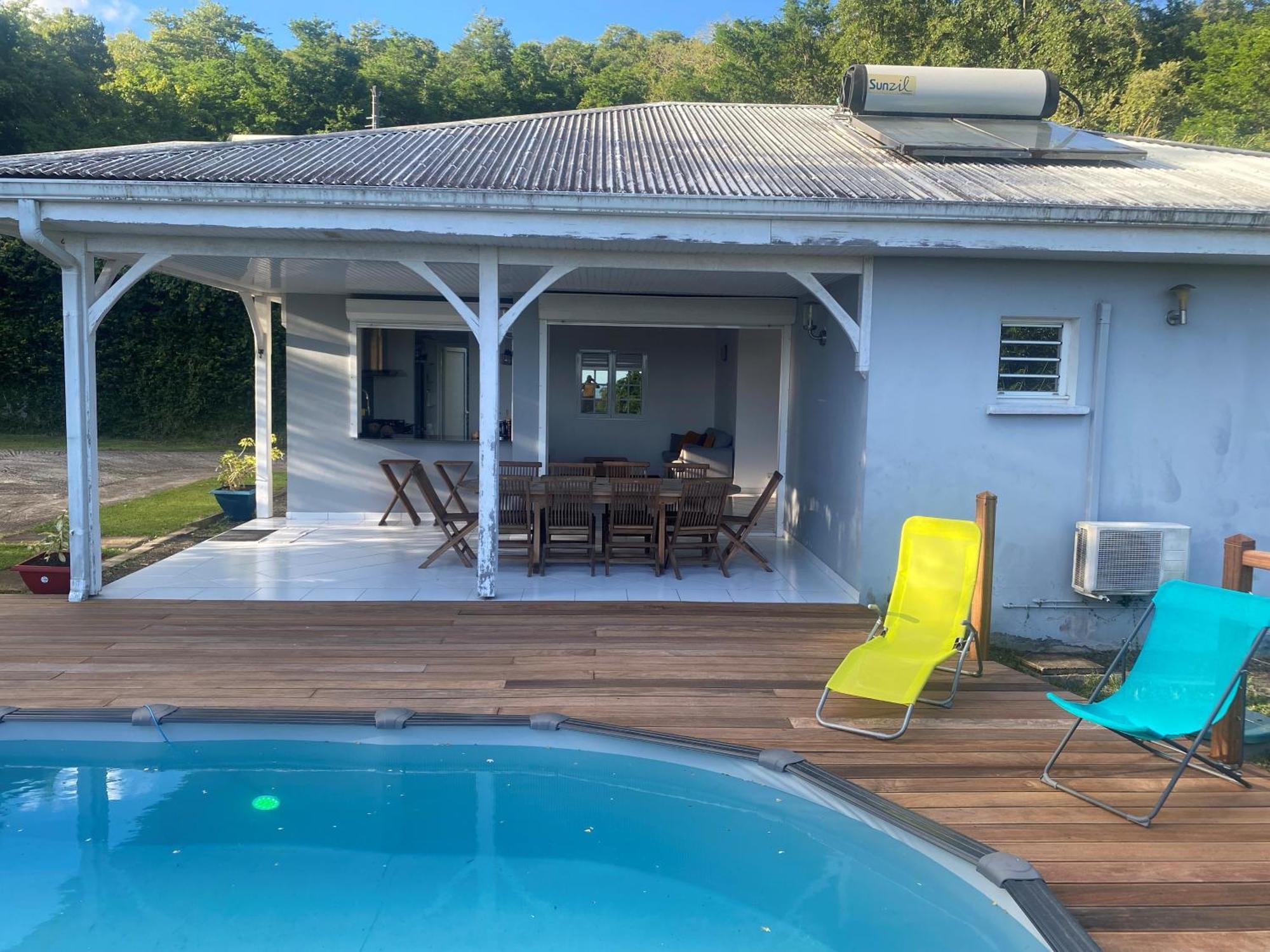 Les Terrasses De Maelle - Jolie Villa F4 Vue Mer Riviere-Salee Luaran gambar